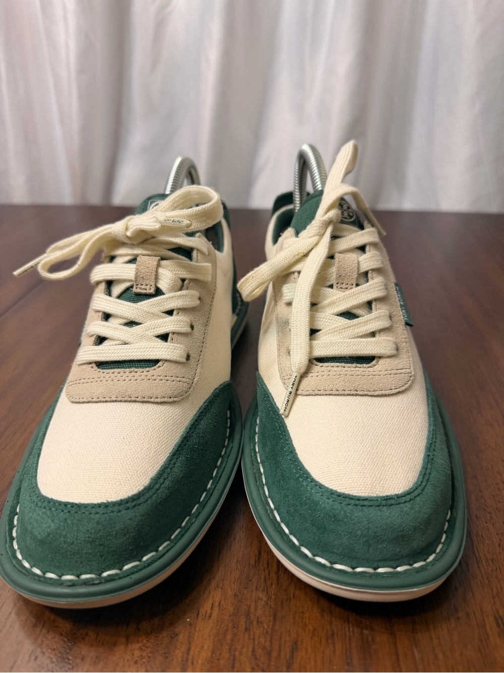 Tory Burch Howell Court Sneaker Cream Green 7